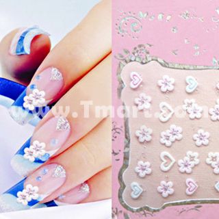 2D Lace Style Nail Art Stickers Decals NA03   Tmart