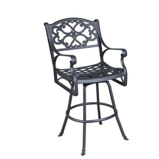 Biscayne Swivel Outdoor Metal Bar Stools at Brookstone—Buy Now