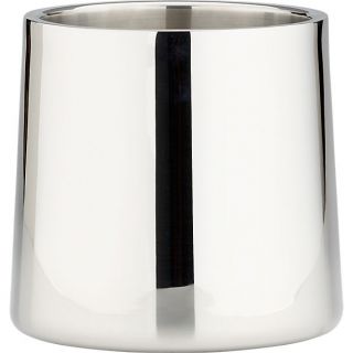 stainless steel shiny champagne wine bucket in bar accessories  CB2