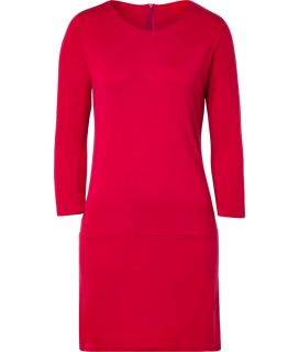 Majestic Carmine Red 3/4 Sleeve Jersey Dress  Damen  Kleider 