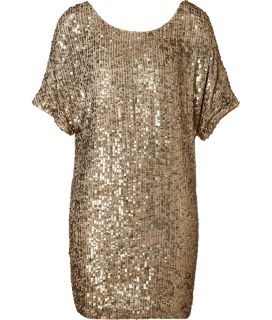 Vince Gold All Over Sequined Dress  Damen  Kleider   