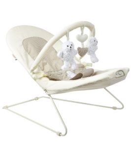 OBaby B is for Bear Vibrating Bouncer   Cream   bouncing cradles 