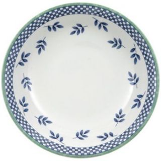 Villeroy & Boch White/Blue Porcelain Pasta Plate/Salad Bowl