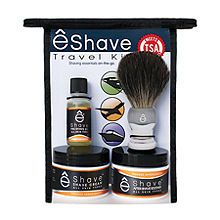 eshave Travel Kit with Travel Brush, Orange Sandalwood 1 ea