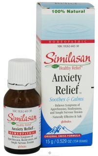 Buy Similasan   Anxiety Relief Globules   0.52 oz. at LuckyVitamin 