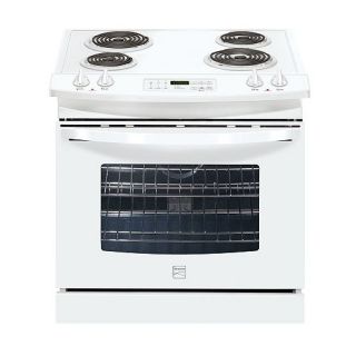 Kenmore 30 Self Clean Drop In Electric Range   White   Outlet