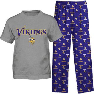 Boys Minnesota Vikings Tee & Pant Loungewear Set (4 7)   