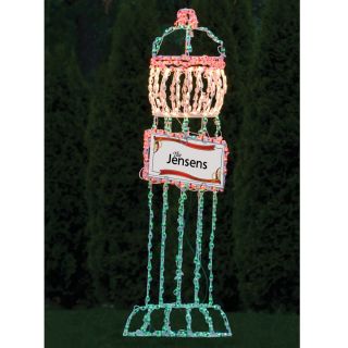 The Personalized Commercial Illuminated 6 Foot Light Post   Hammacher 