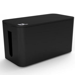 MacMall  Bluelounge Design CableBox Mini w/ PowerSurge   Black CBM BL