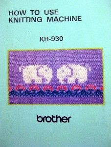 BROTHER KH 930 / KR 850 KNITTING MACHINE MANUALS CD +++