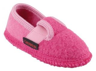 Giesswein Girls Pink Slippers   100% virgin wool  