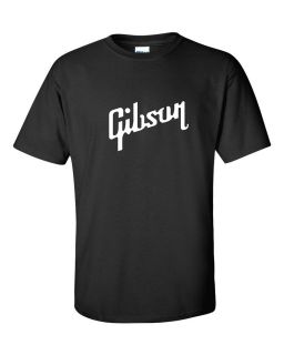 Gibson T shirt Les Paul Guitar Mens Rock N Roll Legendary Rocker Tee