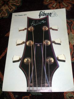 Gibson Guitars Catalogue New Models 1977 RARE 