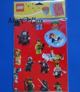 LEGO   OFFICIAL Gift Wrap 2 x Wrapping Paper & 4 x Tags Penguin 
