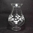   Snowflakes Hurricane Lamp Shade Globe Chimney for Candle Holder 2.5 in