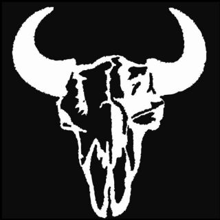 cowskull decal animal animal southwest tribal bull A057