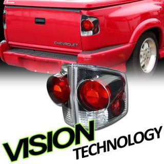 Pair Carbon Fiber Altezza Tail Lights Rear Lamps 94 04 S10/Sonoma 96 