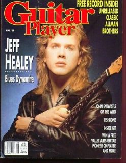 GUITAR PLAYER AUGUST 1989 JEFF HEALEY WHO ALLMAN BROTHERS JOE 