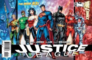 NEW DC 52 JIM LEE JUSTICE LEAGUE #1 2nd PRINT VARIANT COVER VERY RARE 