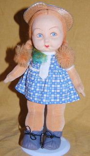 Vintage Norah Wellings Made in England 11 Cloth Doll