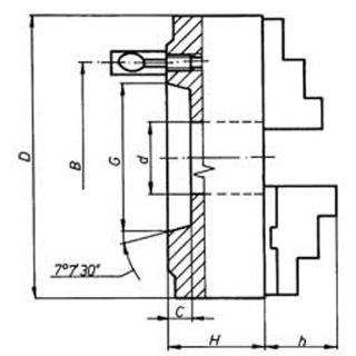 Metalworking  Workholding  3 Jaw (2 Piece) Scroll Chuck Forged Steel 