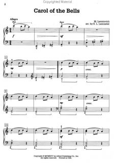 Look inside Carol Of The Bells   (Easy Piano)   Sheet Music Plus