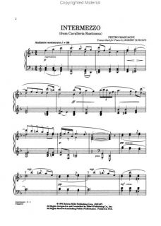 Look inside Intermezzo   From Cavalleria Rusticana   Sheet Music 