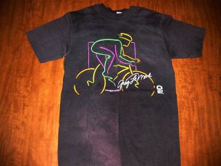 GREG LeMOND small T shirt neon dayglo Tour de France 1989 Taco Bell 
