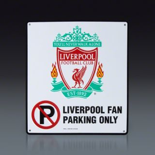 Liverpool No Parking Sign  SOCCER
