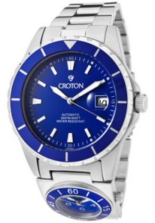 Croton CA301150SSBL Watches,Mens Multi Time Automatic Dual Time Zone 