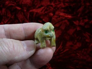   GORILLA APE TAN gemstone SOAPSTONE figure gem carving I love gorillas
