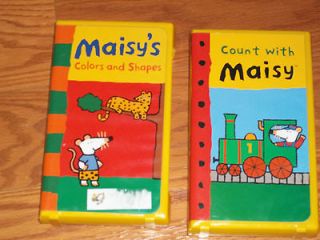 Lot of 2 Maisy Mouse Video VHS Count with Maisy Maisys Colors and 
