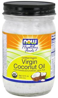 Buy NOW Foods   Certified Organic Virgin Coconut Oil Cold Pressed 