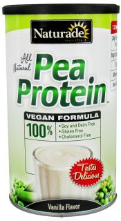 Naturade   Pea Protein Powder Vanilla   15.66 oz. All Natural Vegan 