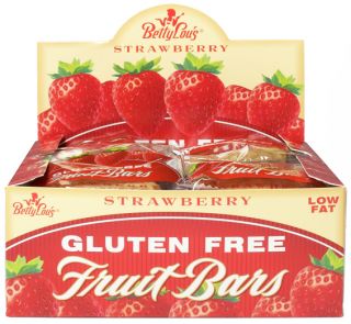 Betty Lous   Fruit Bars Gluten Free Strawberry   2 oz. Low Fat and 