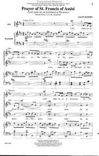 Look inside Prayer of St Francis of Assisi   Sheet Music Plus