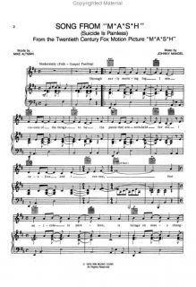 Look inside Suicide Is Painless   Theme From M.A.S.H.   Sheet Music 