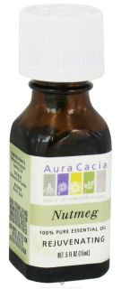 Buy Aura Cacia   Essential Oil Rejuvenating Nutmeg   0.5 oz. CLEARANCE 