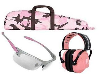 Pink Allen Youth Single Camo Rifle Case Radians Shooting Glasses 