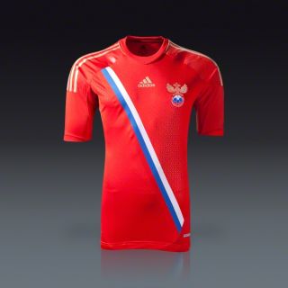 adidas Russia Authentic TechFit Home Jersey 11/13  SOCCER