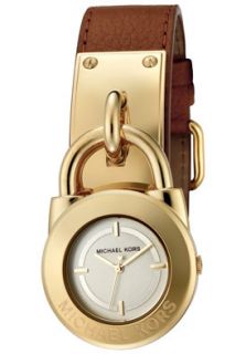 Michael Kors MK2191 Watches,Womens Champagne Dial Brown Leather 