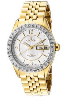 Croton CN207279YLSL Watches,Womens Gold Tone Stainless Steel, Topaz 