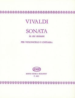 Look inside Sonata in E minor for Cello and Guitar RV40   Sheet Music 