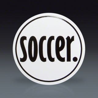Soccer Round Decal  SOCCER