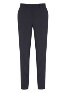 Home Mens Formal Trousers Contemporary Style Tailored Trouser In Blue
