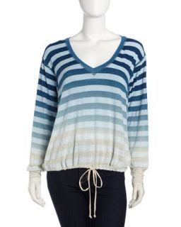 Tumbleweed Striped Sweater, Blue Ombre   