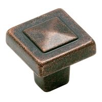 Print Details for Two Harbors Collection Bronze Pyramid Knob   Rockler 