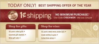 Wine    1¢ shipping with NO MINIMUM PURCHASE
