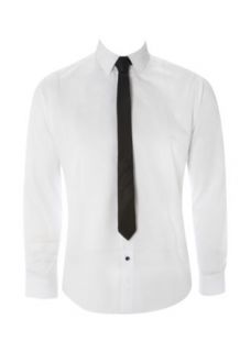 Matalan   White Slim Fit Shirt and Skinny Tie