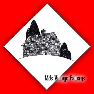 Vintage Quilt Pattern ~ 1930s Miniature Village House